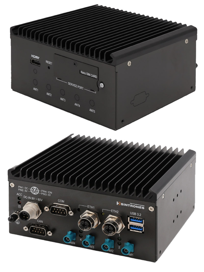 Sintrones IBOX-601-G2-01-ONX8 (NVIDIA Jetson Orin NX Fanless Edge AI, <b>8GB</B>)